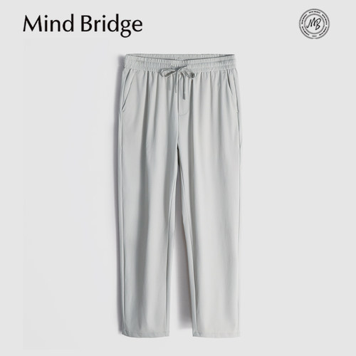 MindBridge凉感冰丝/轻盈垂坠/户外弹力运动休闲直筒抽绳卫裤MB2Q
