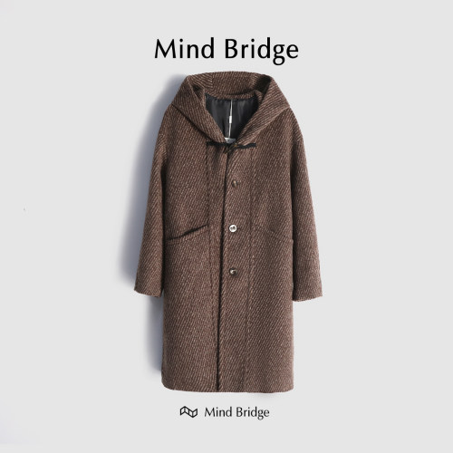 MindBridge绵羊毛呢大衣防风保暖