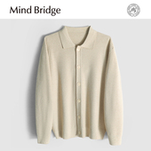 480g秋冬商务休闲保暖毛衣针织衫 MindBridge 绵羊毛双股45支 MA6F