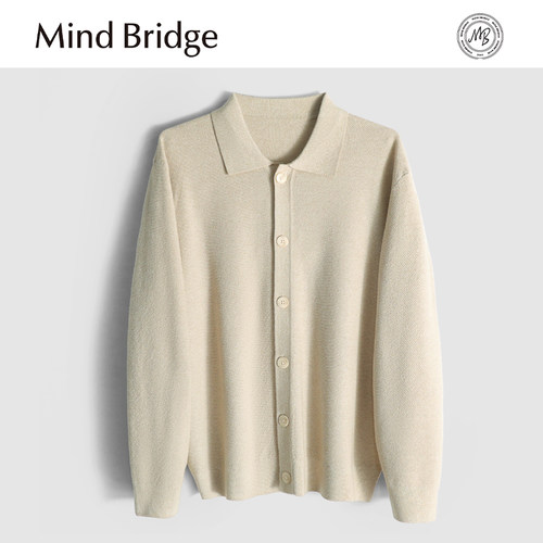 MindBridge 绵羊毛双股45支/480g秋冬商务休闲保暖毛衣针织衫MA6F