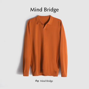 百家好 M4388 MindBridge高端桑蚕丝保暖透气打底山羊绒内搭针织衫