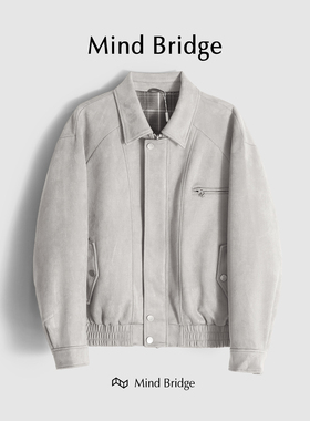 MindBridge【可可拿铁】春季麂皮绒防风保暖休闲夹克棉服男 M4212