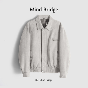 麂皮绒防风保暖休闲夹克棉服男 春季 M4212 可可拿铁 MindBridge