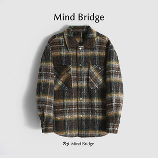 MindBridge【即将断码】短款休闲羊毛呢大衣防风保暖夹克男 M4309