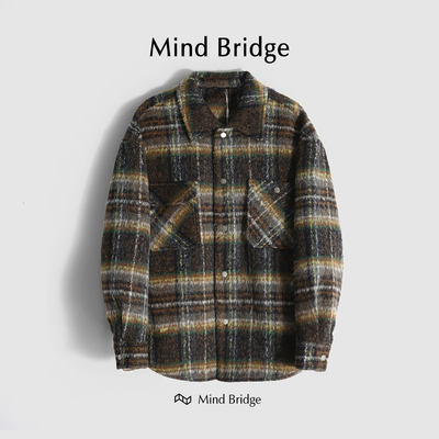 MindBridge防风保暖毛呢大衣羊毛