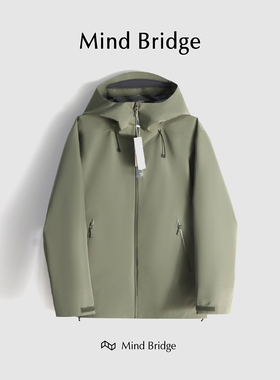 MindBridge【穿搭天菜C】户外运动休闲软壳冲锋夹克外套宽松M013c