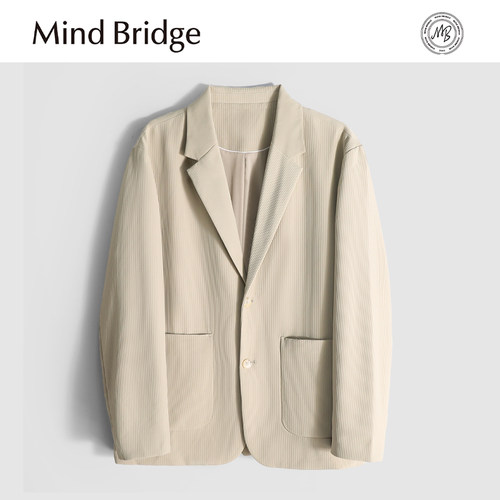 MindBridge【成分党】商务休闲西服男弹力宽松韩版透气小西装MA1H