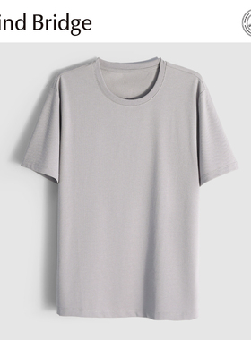 MindBridge【桑蚕丝天丝混纺】高端冰凉抗皱休闲短袖T恤男夏 MA0P