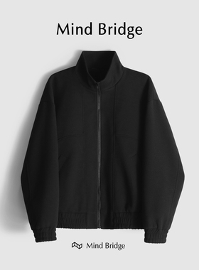 MindBridge【飒酷磁场】重磅针织肌理休闲运动夹克防风保暖 M4223