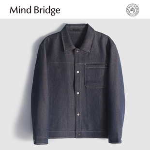 MindBridge【希思罗空港】简约牛仔风商务休闲翻领夹克透气春MA01