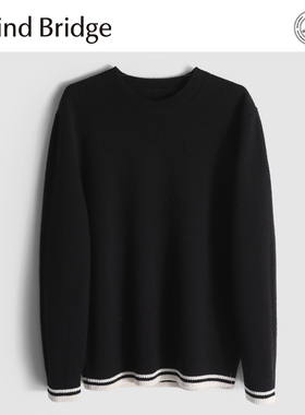 MindBridge2股16支羊绒羊毛/510g秋冬经典圆领休闲保暖针织衫MA7K