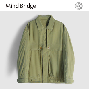 MindBridge90鸭绒/纤维混纺/冬季防风保暖翻领羽绒夹克男耐磨MA5F