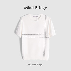MindBridge【即将断码】凉感天丝针织短袖T恤男士商务休闲夏M4106