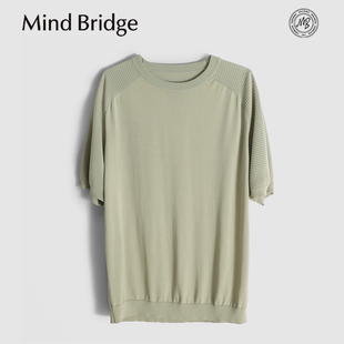 MindBridge纯天然纤维素纤维/休闲针织短袖T恤POLO衫抗皱透气MB69