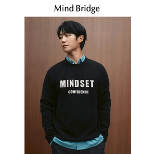 百家好 内搭M4358 MindBridge高端桑蚕丝绵羊毛保暖圆领打底针织衫
