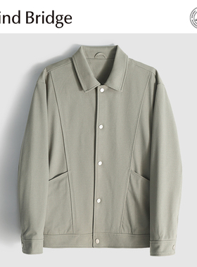 MindBridge【智性天菜】斜纹肌理感商务休闲翻领夹克弹力抗皱MA1S