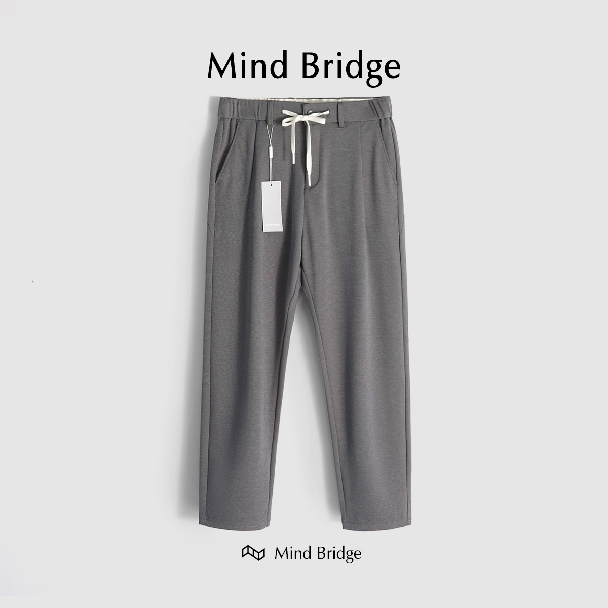MindBridge休闲裤天丝华夫格肌理