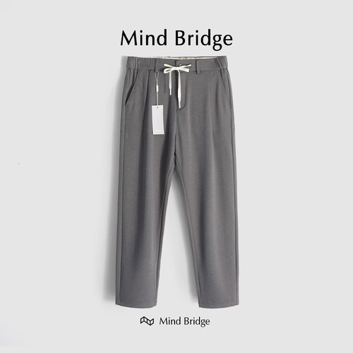 MindBridge休闲裤天丝华夫格肌理