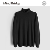 MindBridge100%绵羊毛 MA6B 高领保暖内搭针织衫 15.78μm 秋冬经典