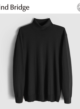 MindBridge100%绵羊毛/15.78μm/秋冬经典高领保暖内搭针织衫MA6B