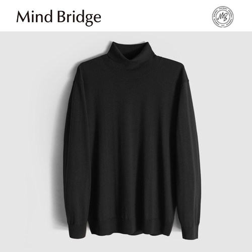 MindBridge100%绵羊毛/15.78μm/秋冬经典高领保暖内搭针织衫MA6B
