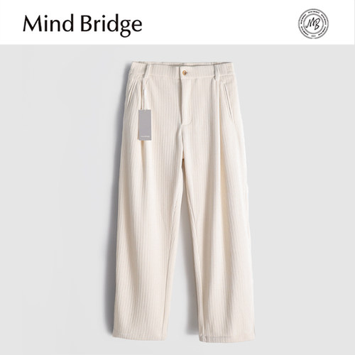 MindBridge【即将断码】灯芯绒秋冬防风保暖宽松直筒休闲裤男MACD
