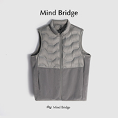 鸭绒羽绒背心马甲冬 防风保暖男士 M4378 浅浅人夫感 MindBridge