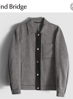 MindBridge重磅绵羊毛/秋冬防风保暖短款毛呢大衣棉服夹克男 MACV