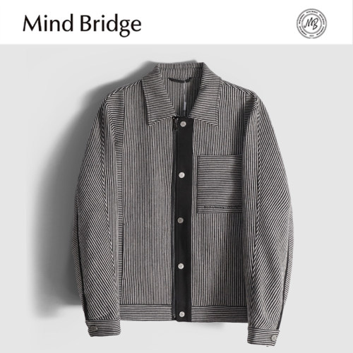 MindBridge重磅绵羊毛/秋冬防风保暖短款毛呢大衣棉服夹克男 MACV