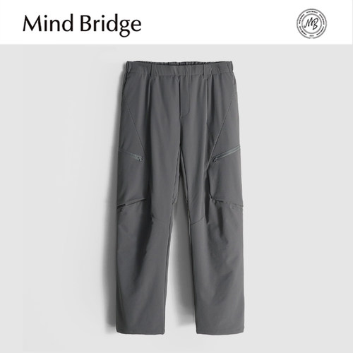 MindBridge90鸭绒/高密梭织/秋冬防风保暖弹力直筒休闲羽绒裤MABN
