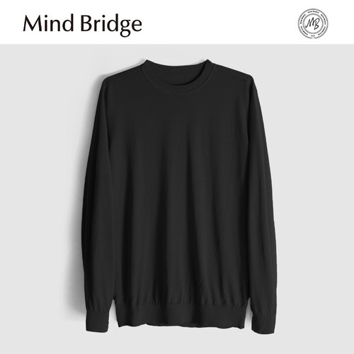 MindBridge【桑蚕丝天丝混纺】春季垂感长袖针织衫男透气抗皱MA2K