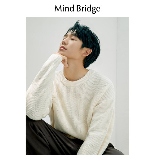 MindBridge绵羊毛针织毛衣桑蚕丝