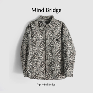 MindBridge【鬼马男子】重磅毛呢休闲商务夹克棉服防风保暖 M4295