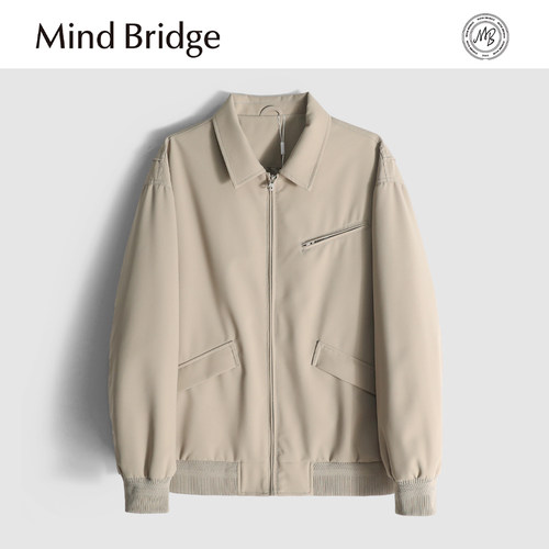 MindBridge【墨尔本烟火】春季防风商务休闲翻领夹克耐磨抗皱MA20