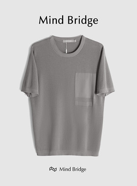 MindBridge【即将断码】休闲商务短袖T恤男夏季凉感天丝半袖M4111