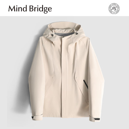 MindBridge【告别npc】户外防风运动休闲连帽夹克外套男抗皱 MA1T