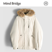 MindBridge90鸭绒 加厚羽绒服MACN 防风保暖毛领短款 高密梭织 冬季