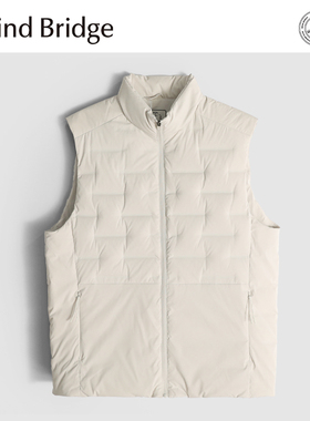 MindBridge90鸭绒/高密梭织/冬季户外防风保暖羽绒马甲背心男MAAJ
