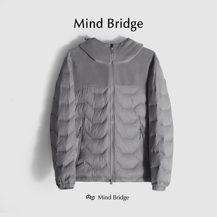 摇粒绒外套防风保暖鸭绒轻薄羽绒服 烘培 M4379 法式 MindBridge