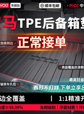 车丽友适用宝马X3 X1 X5 i3三系330五系325li 530汽车TPE后备箱垫