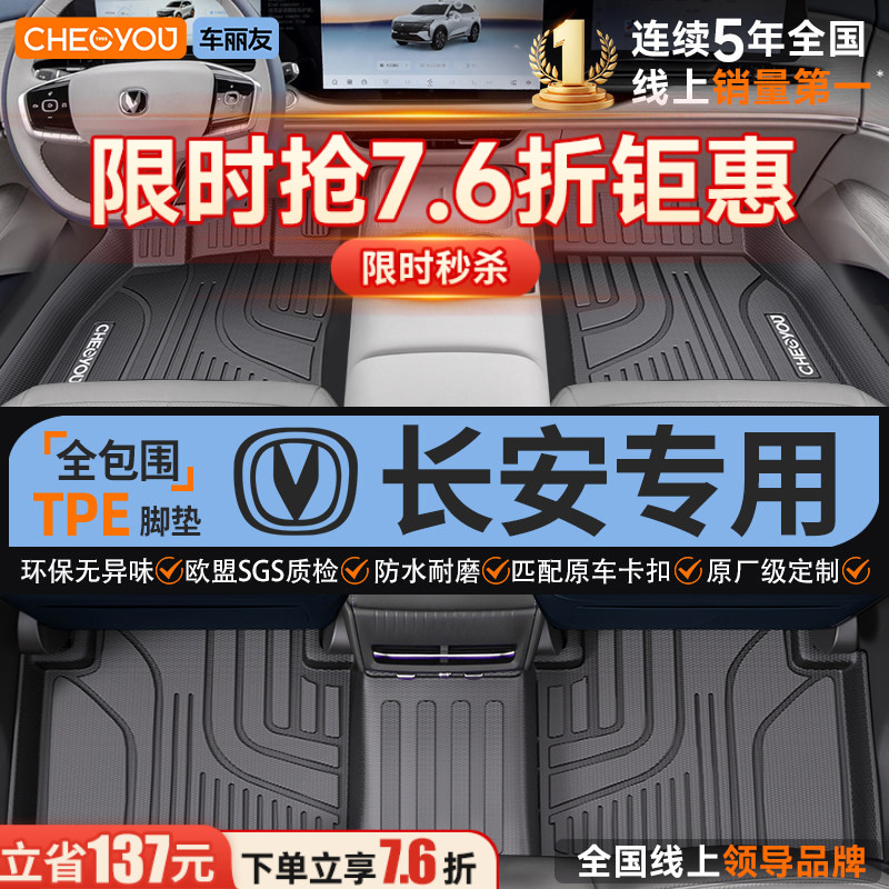 【长安原厂级】全包围TPE脚垫图片