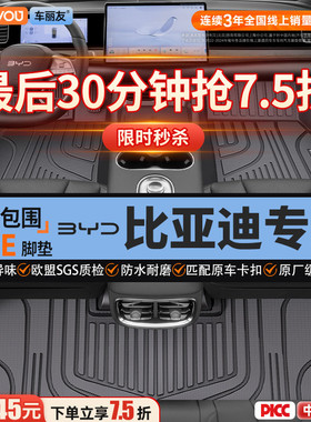 车丽友适用于比亚迪海狮06宋L汉EV秦PLUS唐pro元海豚豹DMITPE脚垫