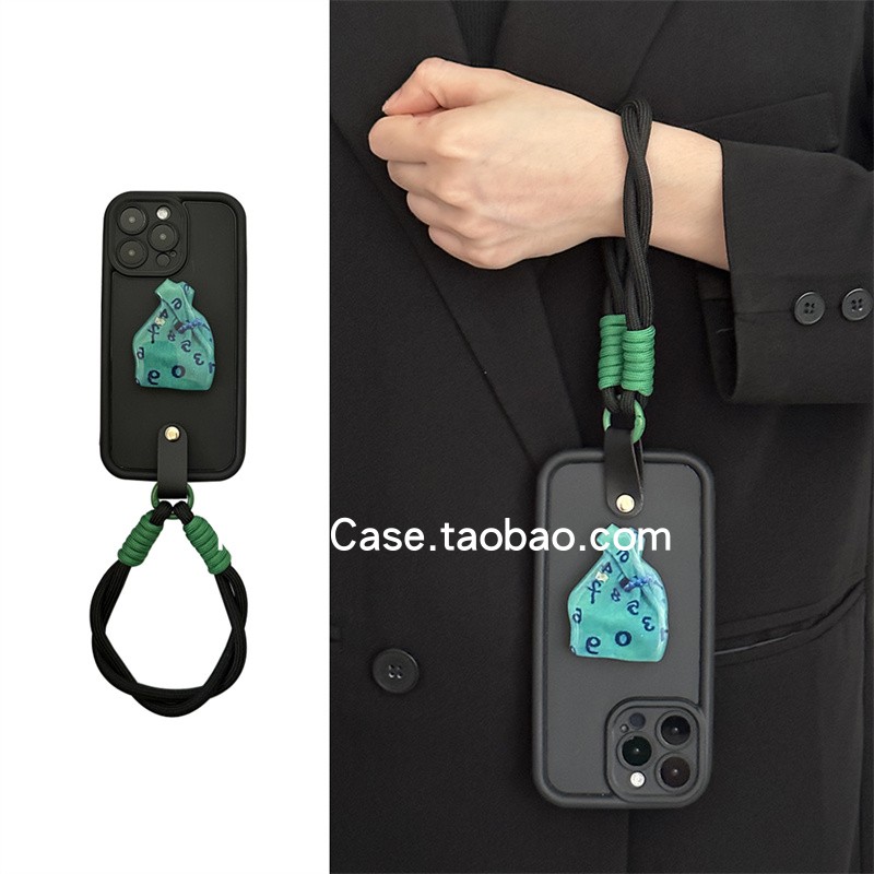 简约ins韩风小众数字包包支架14pro适用苹果15promax手机壳13pro创意手绳12百搭11全包防摔15保护套