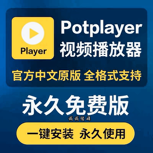 视频播放器potplayer软件原版免费中文绿色版格式播放器免激活