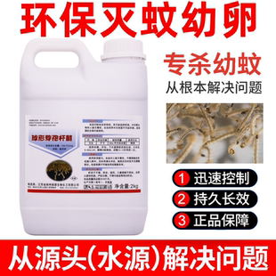蚊子幼虫药灭除孑孓卵鱼缸池塘灭蚊虫卵杀虫剂球形芽孢杆菌