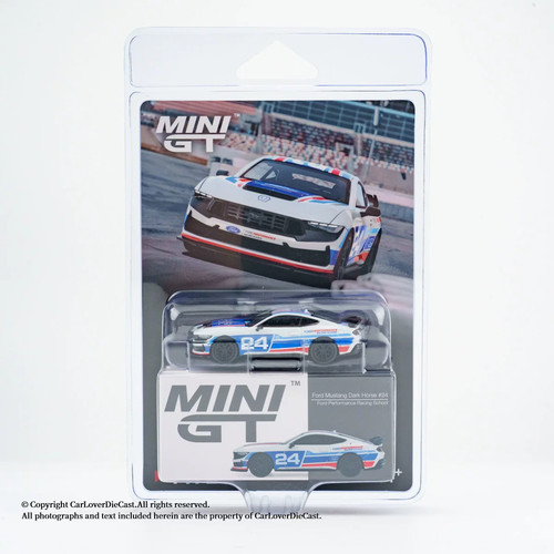 MINI GT 1/64 福特野马Dark Horse性能赛车合金车模静态收藏模型