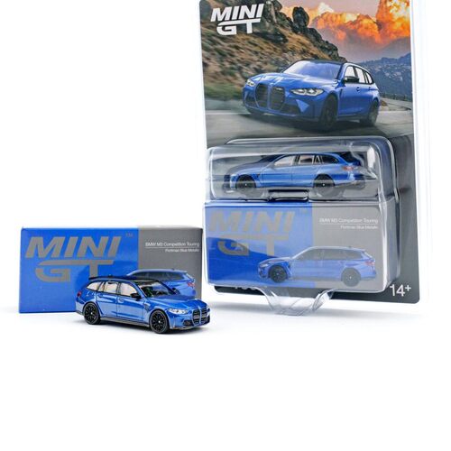 MINIGT 1:64宝马M3 Competition瓦罐波特芒合金汽车模型收藏摆件