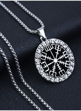 欧美热销复古男士标志护身符项链