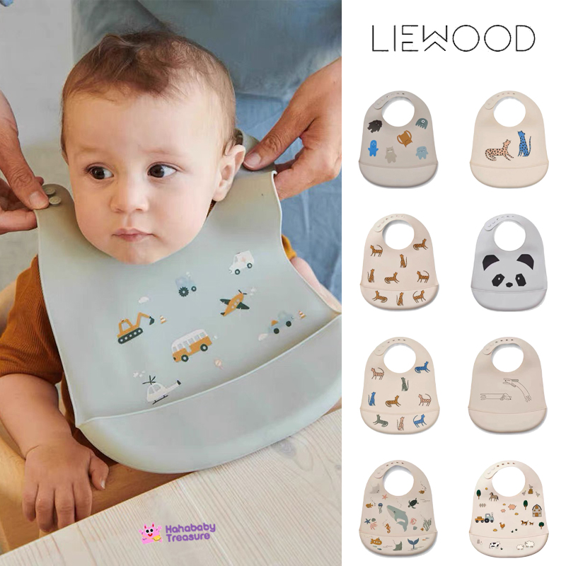 现货丹麦insliewood围兜宝宝硅胶