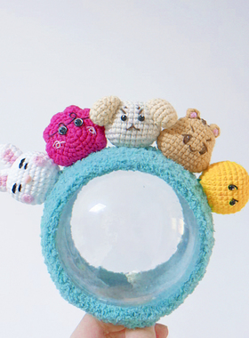 韩团SHINee钩织应援棒保护套闪团应援棒钩织毛绒配件通用周边